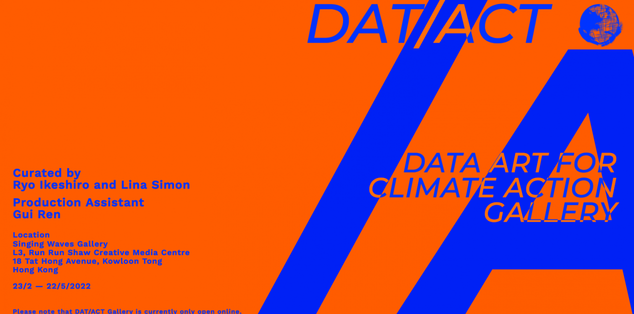 data art for climate action gallery poster
