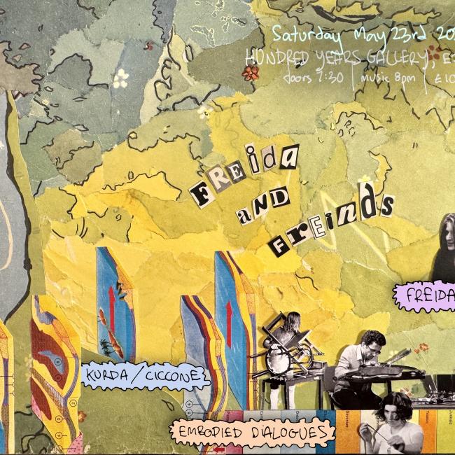 event poster collage and text 