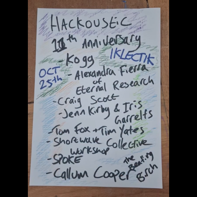 hackoustic 11th anniversary poster